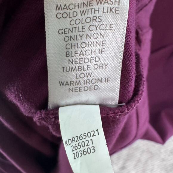 J Jill Dress Womens M Purple Maxi Dress A-Line Pockets V-Neck Short Sleeve - Picture 13 of 13